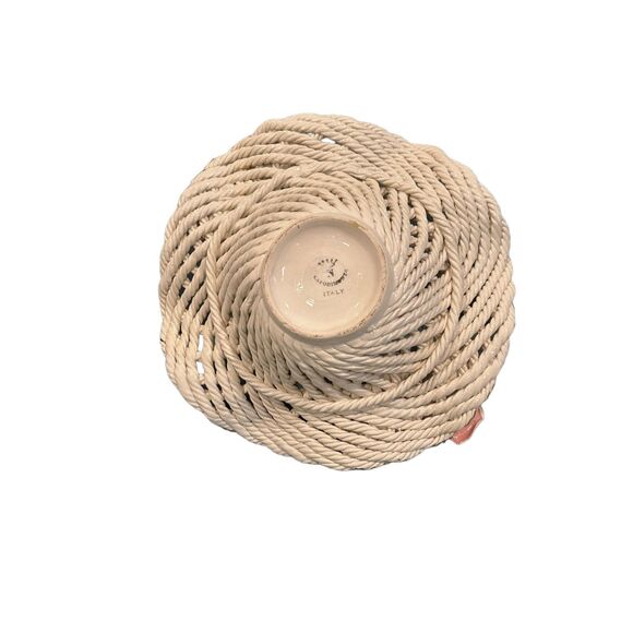 Vintage Napoleon Capodimonte  Porcelain  Woven Basket of Flower's  Made in Italy - Picture 7 of 7